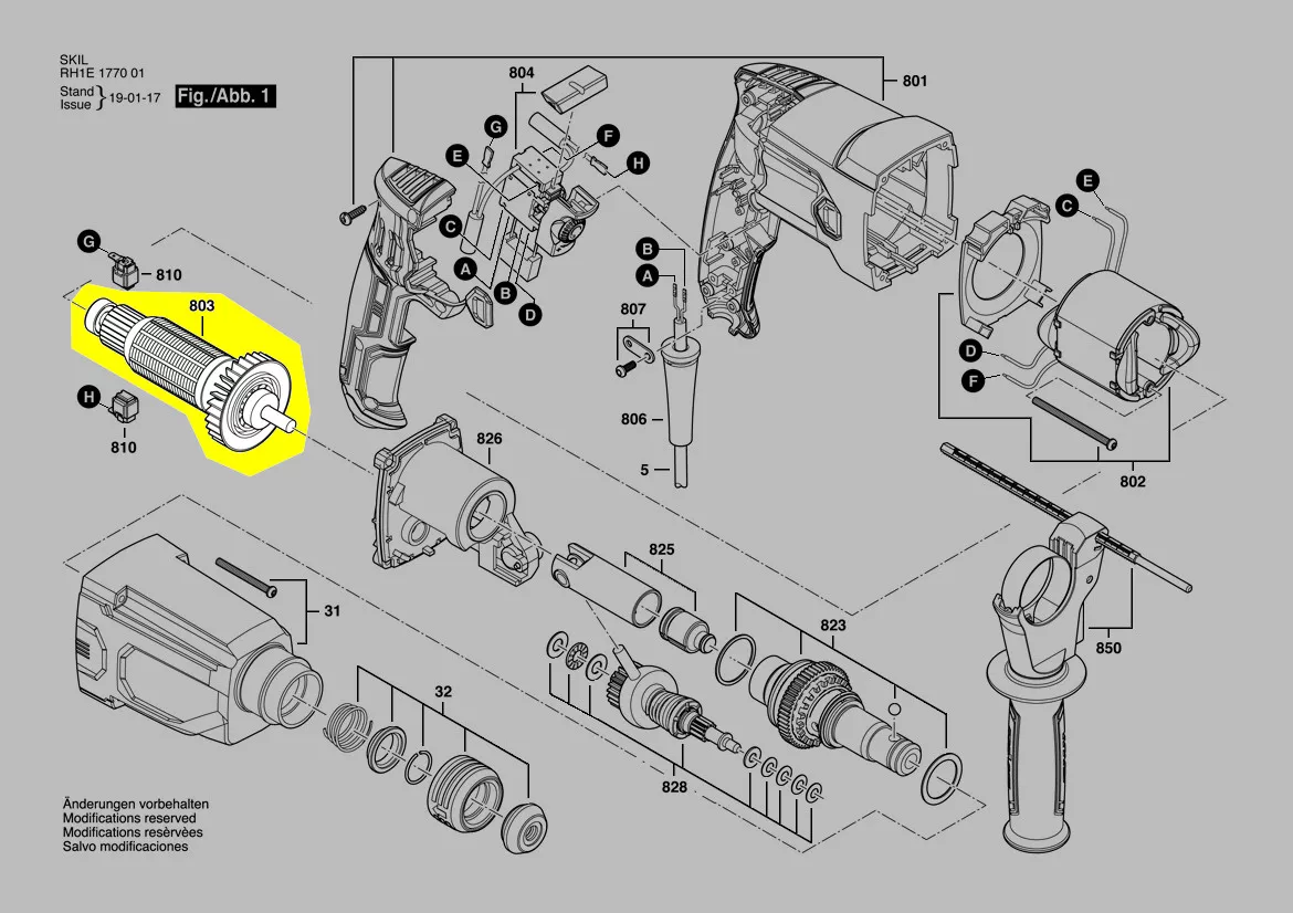 rotor réf. 2751218001 Skil
